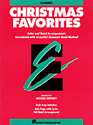 Essential Elements Christmas Favorites Clarinet band method book cover